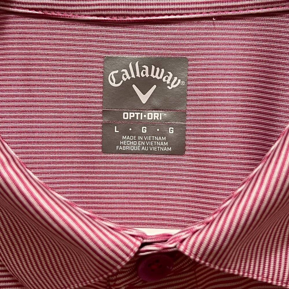 Mens Callaway Opti Dri Collared Polo